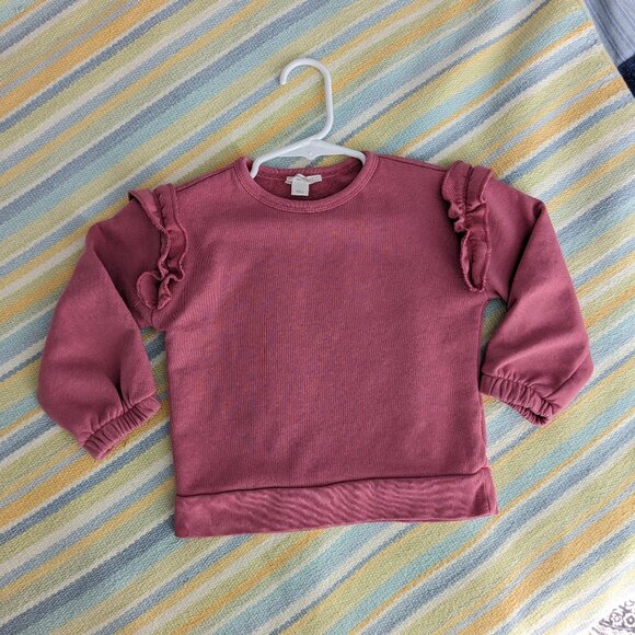 ⭐ Crewcuts pink terry sweatshirt size XXS (2-3T) - Picture 1 of 9
